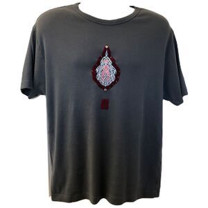 Vintage Wilson's Leather Brand Gray Knit T-Shirt Men's Unisex Large XL